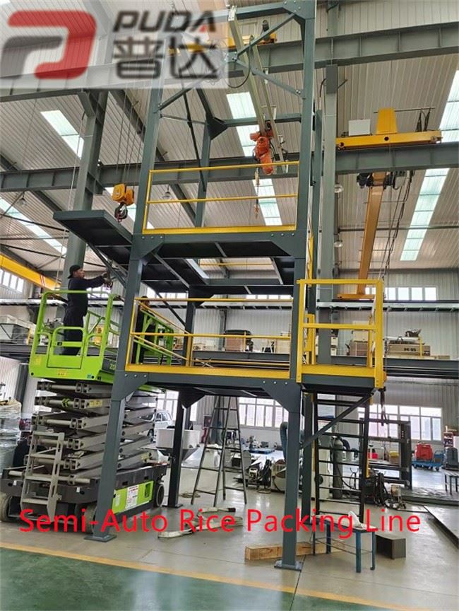 25kg 50kg Granule Double Hopper Packing Scale For Rice